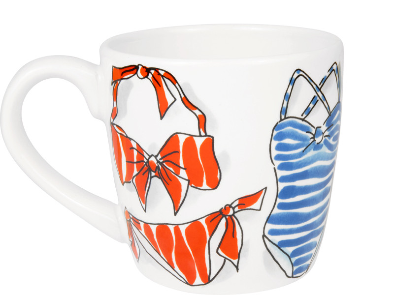 Cappuccinobeker 0,5l La Plage Bikini