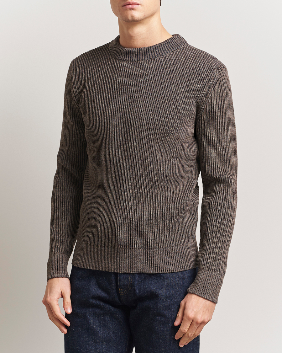S.N.S. Herning Fender Wool Crew Neck Terra Brown