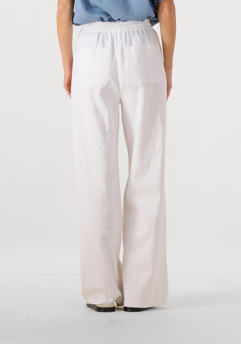 witte co'couture wijde broek loisecc linen long pant