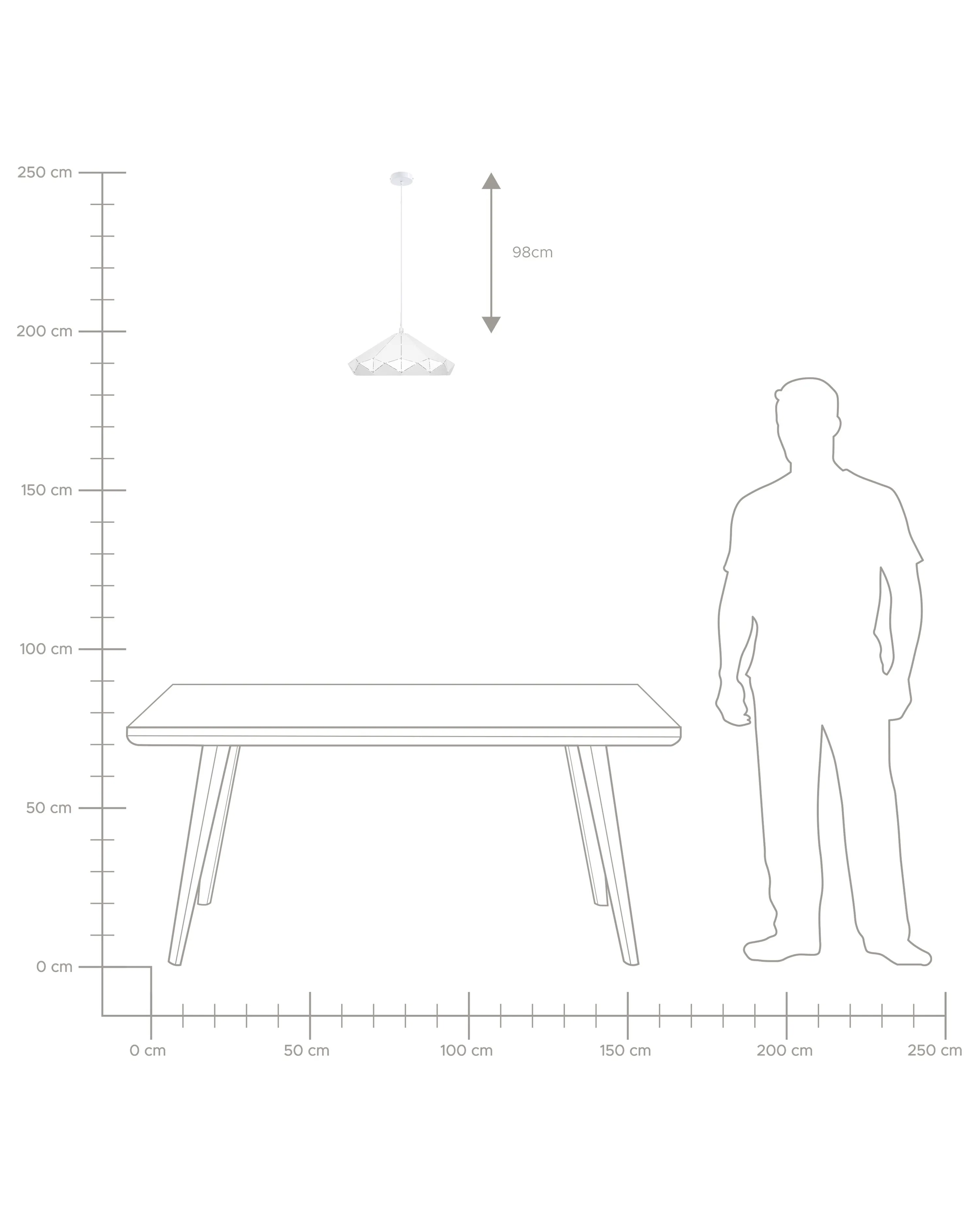 Hanglamp NEVOLA Metaal Wit