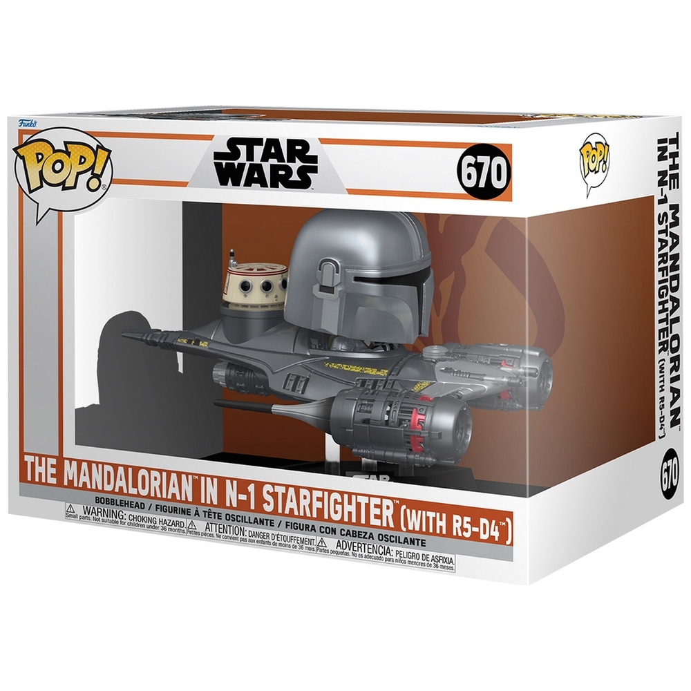 POP! Vinyl 670: Star Wars The Mandalorian im N-1 Sternenjäger (mit R5-D4)
