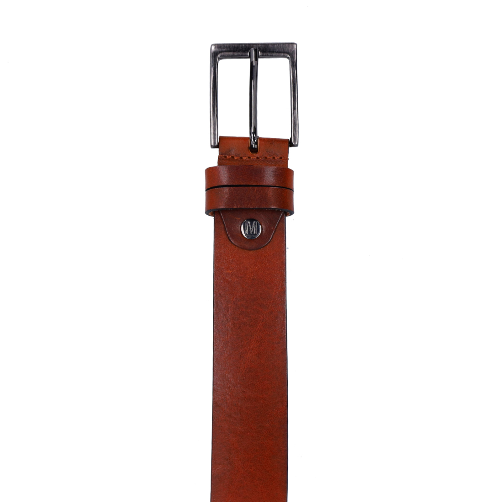 Cognac leren riem
