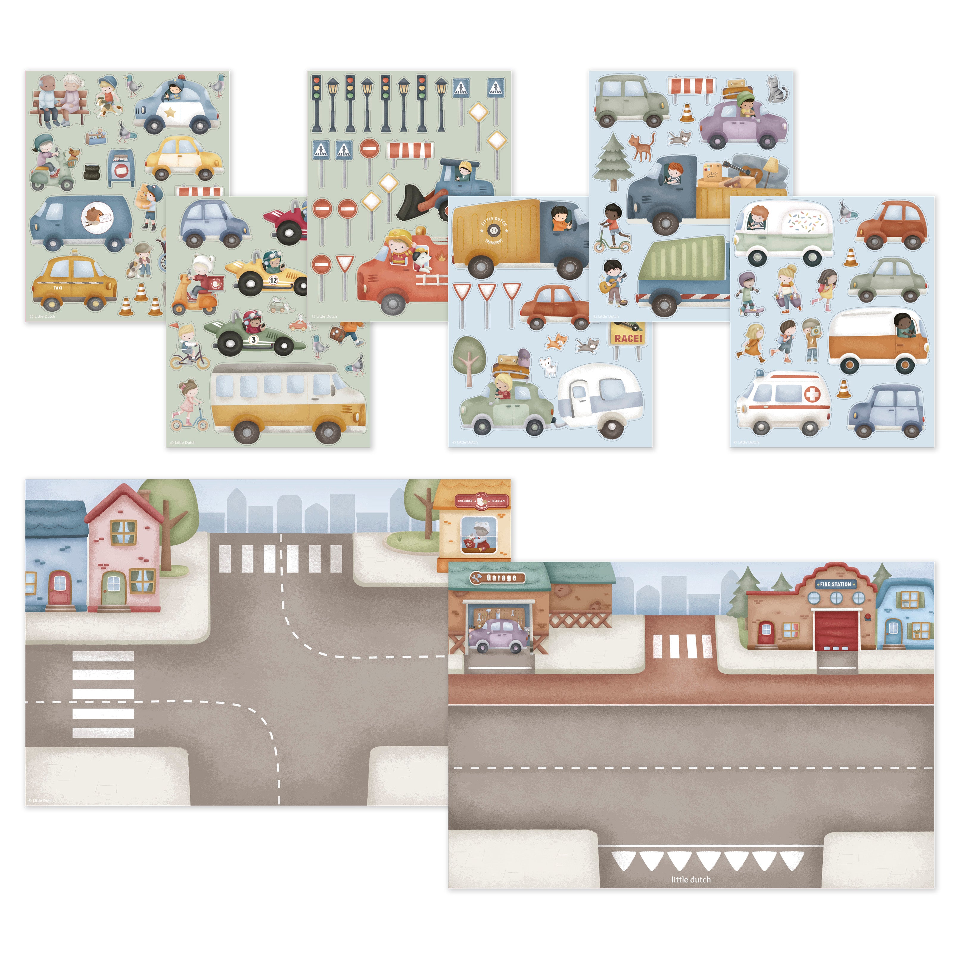 little dutch stickerboek jim's traffic