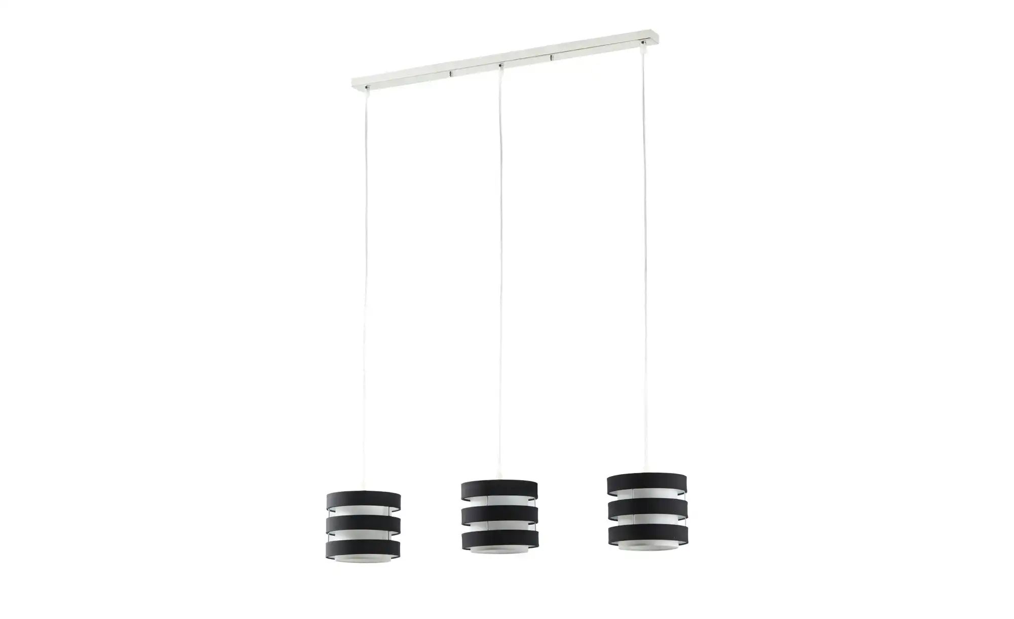 KHG Pendelleuchte, 3-flammig, Schirm schwarz/weiß