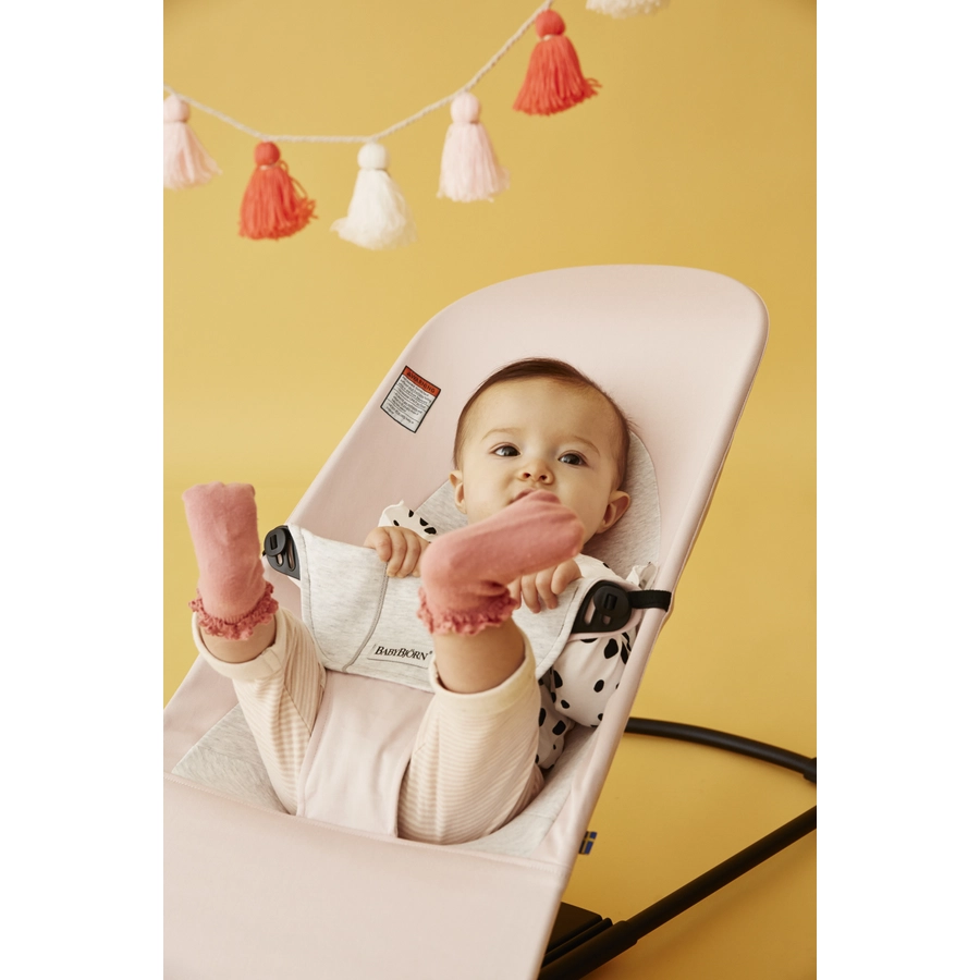 BABYBJÖRN Babywippe Bliss Perlmuttrosa Mesh