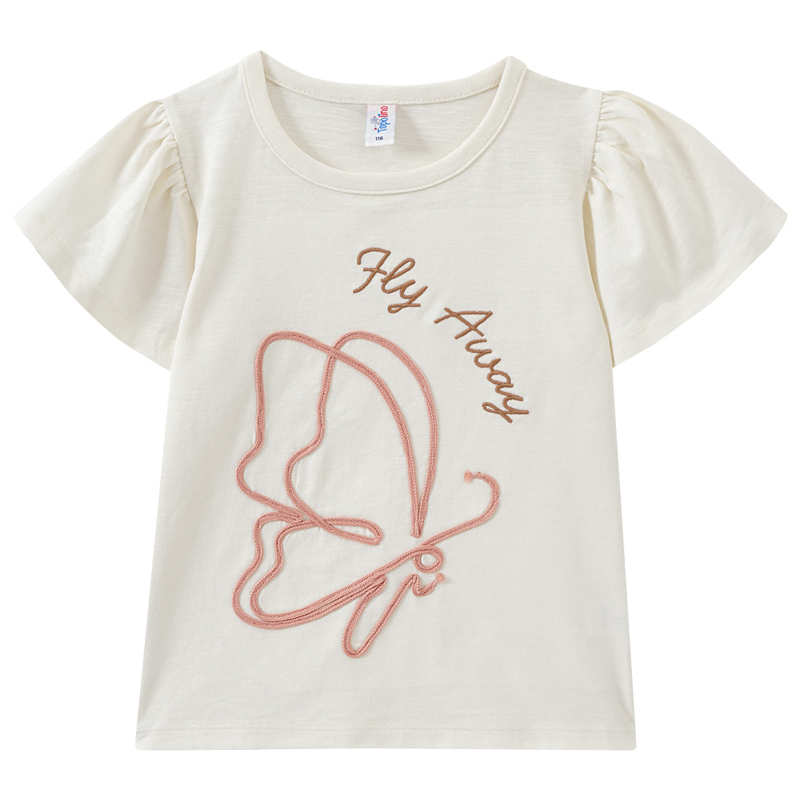 Topolino Mädchen T-Shirt mit Schmetterling weiss