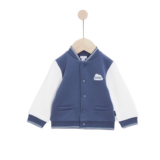 Mon Petit Nuage Veste   Bleu infinity        de               P'tit bisou