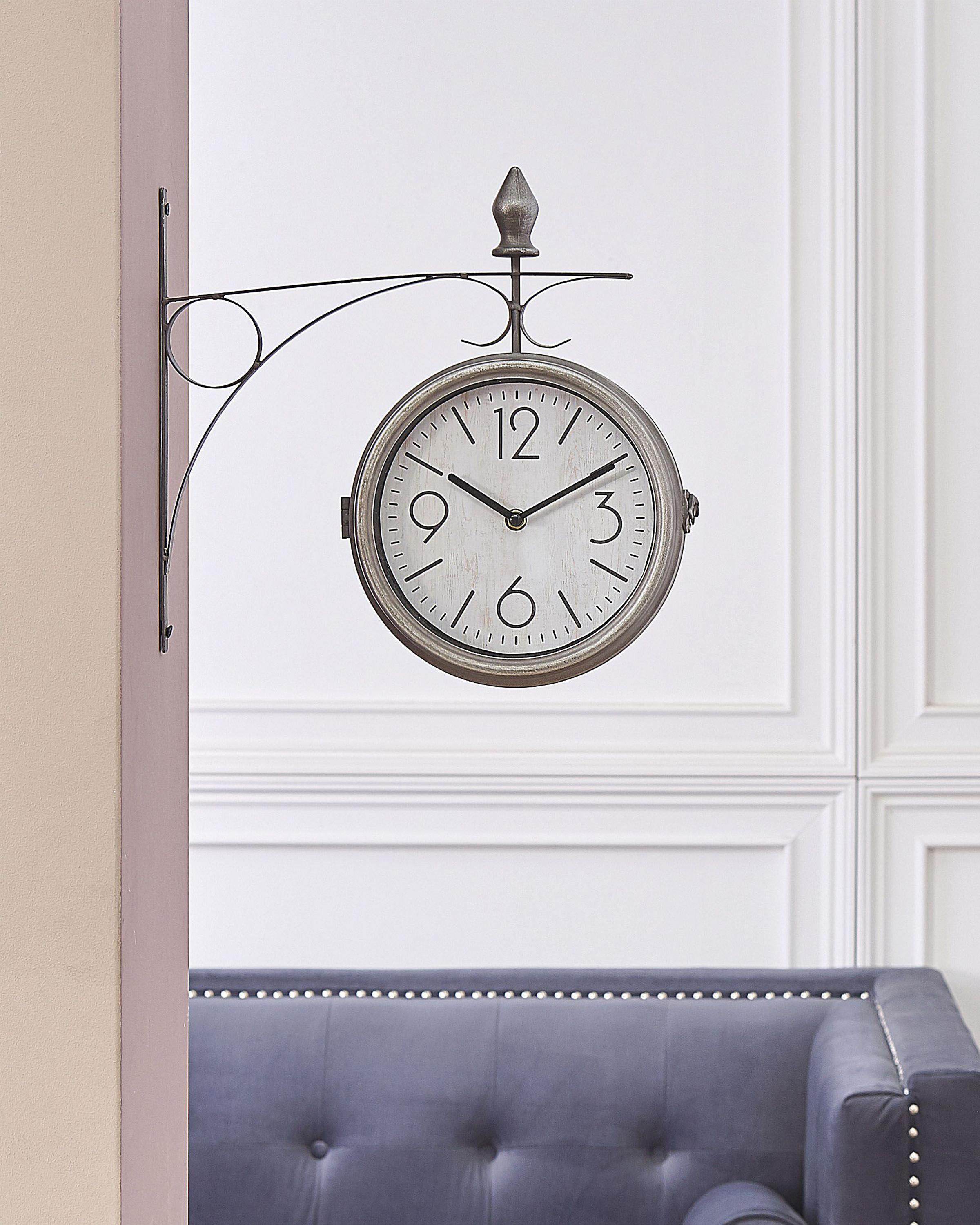 Wandklok ROMONT 34 cm Metaal Zilver