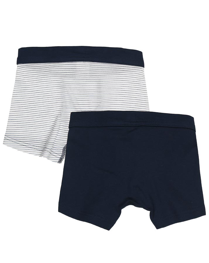 Boxershorts CLASSICS – BAGGER 2er Pack in dunkelblau/weiß