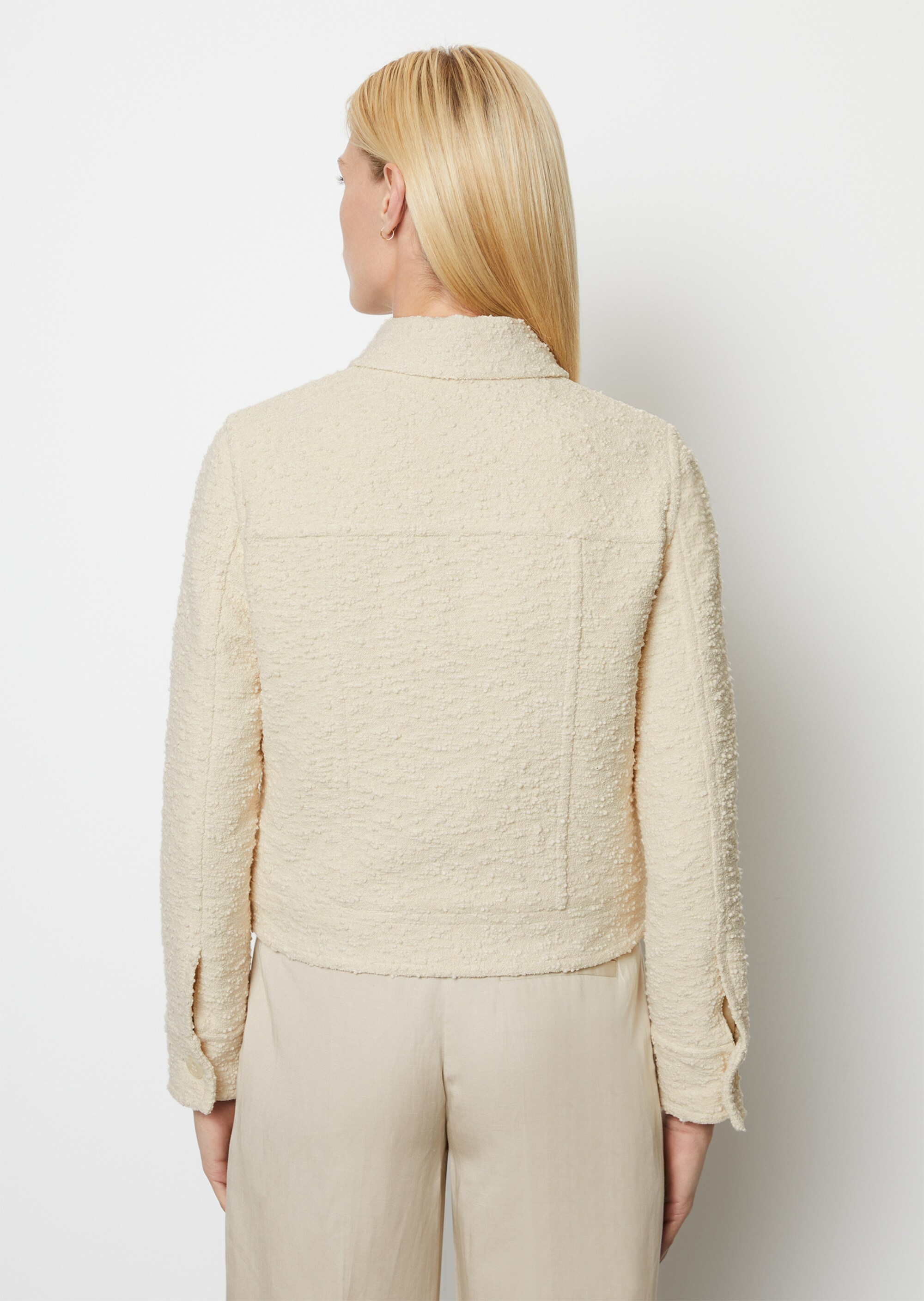 Jacke regularaus italienischem Bouclé