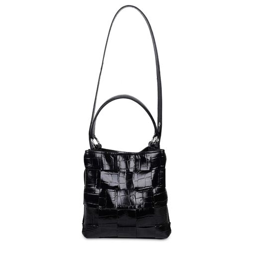 Núnoo Small Chiara Texas Braided Crossbody Taske, Black