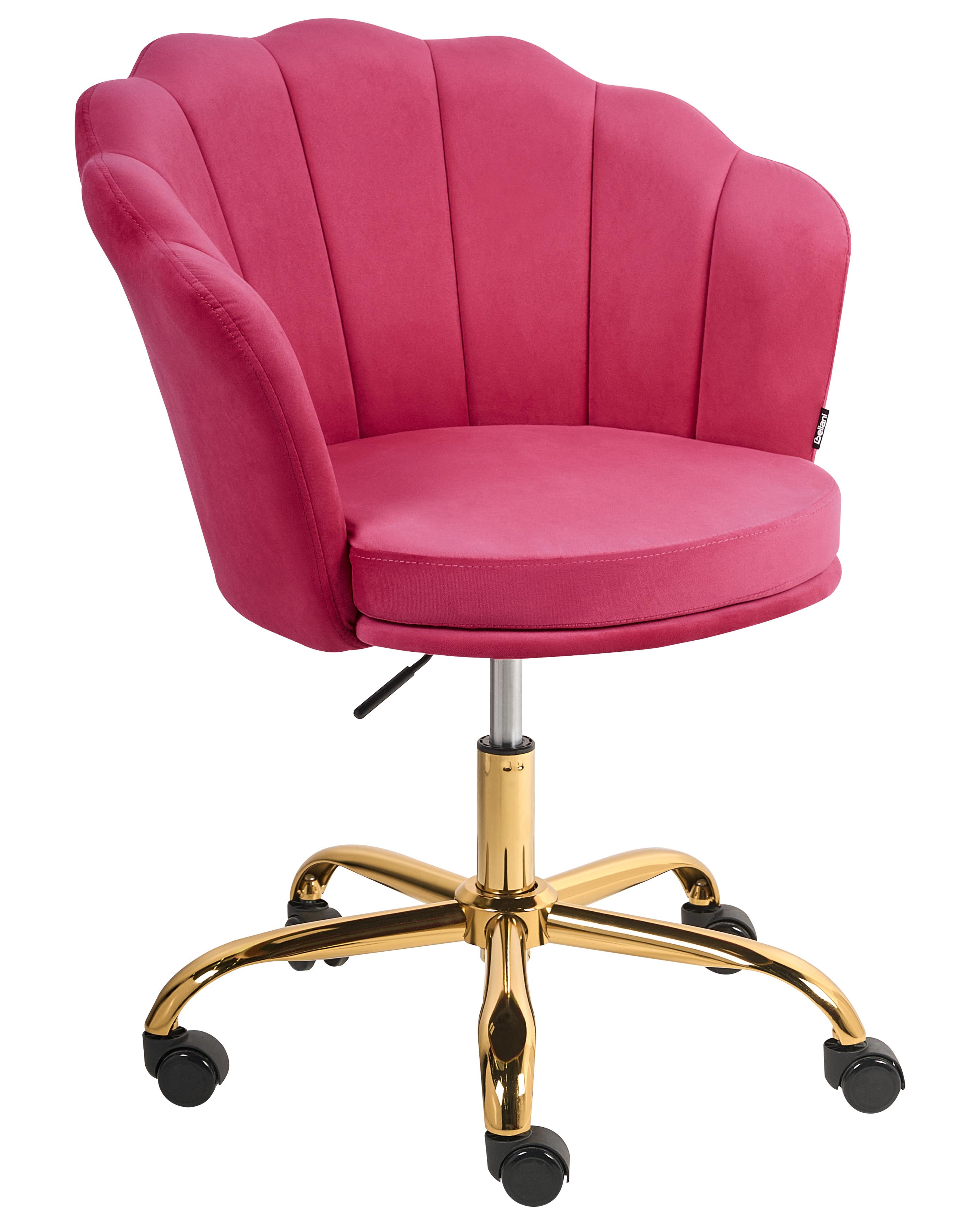 Bureaustoel MONTICELLO Fluweel Fuchsia
