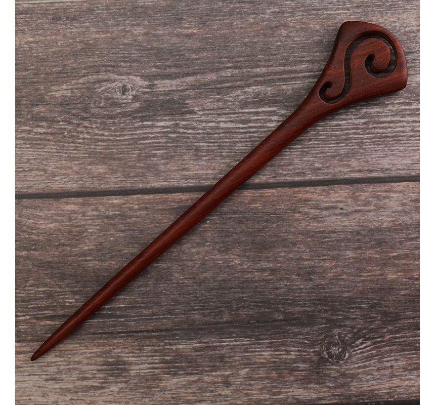 Vaje - Gegraveerde houten haarstok (verschillende ontwerpen)