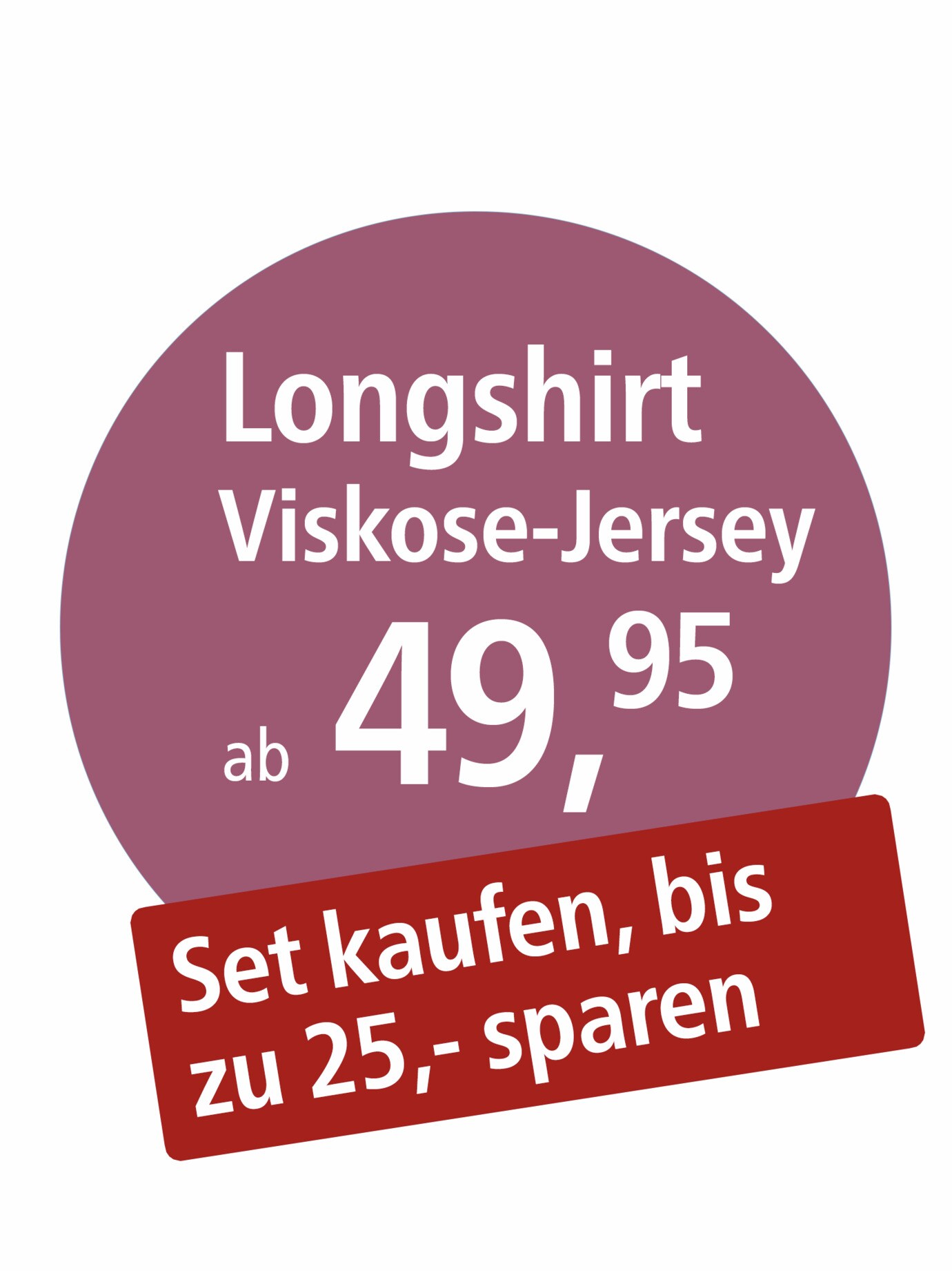 Longshirt Viskose-Jersey