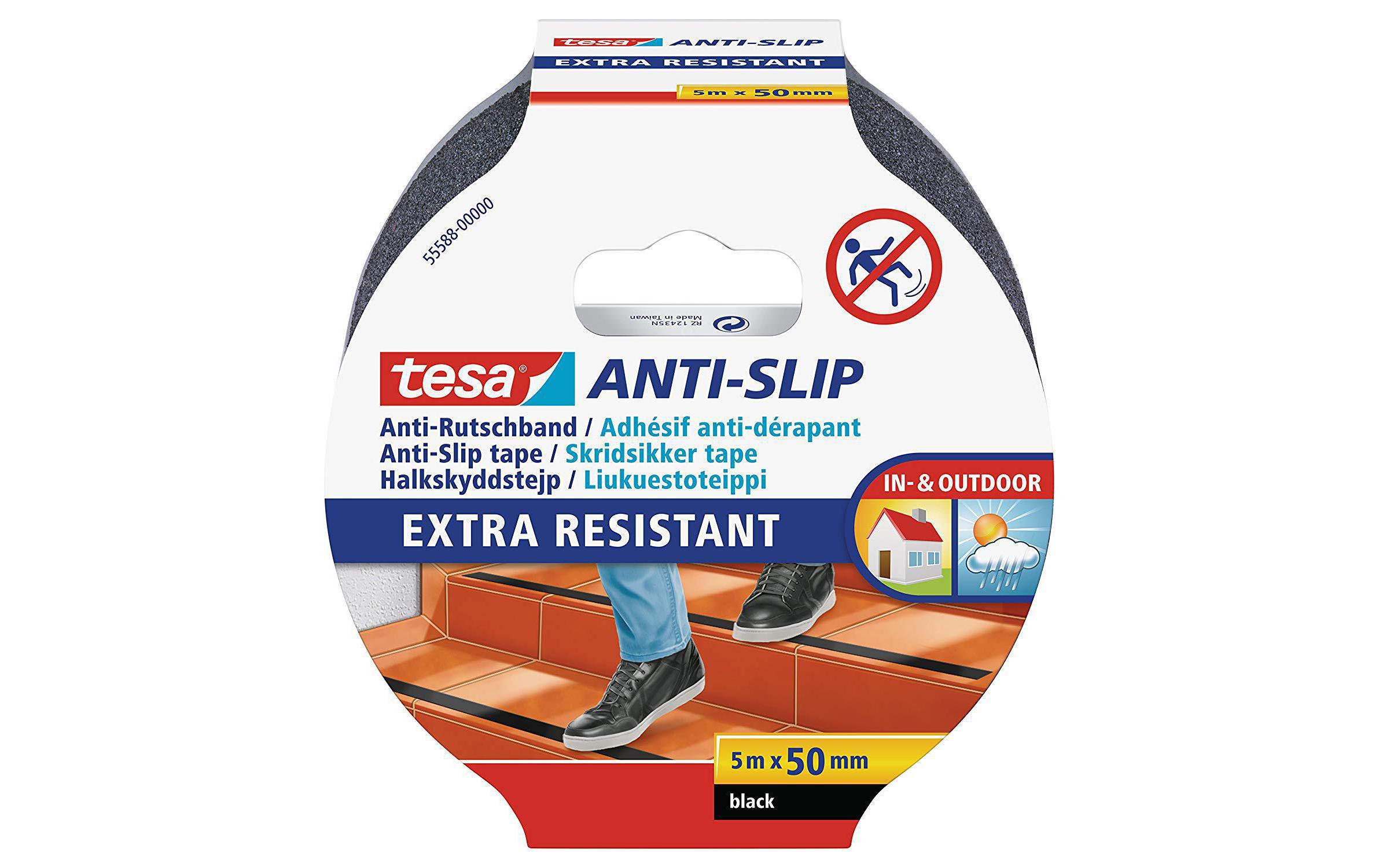 Anti-Rutschband 5 m x 50 mm SchwarzAnti-Rutschband, 50 mm x 5 m
