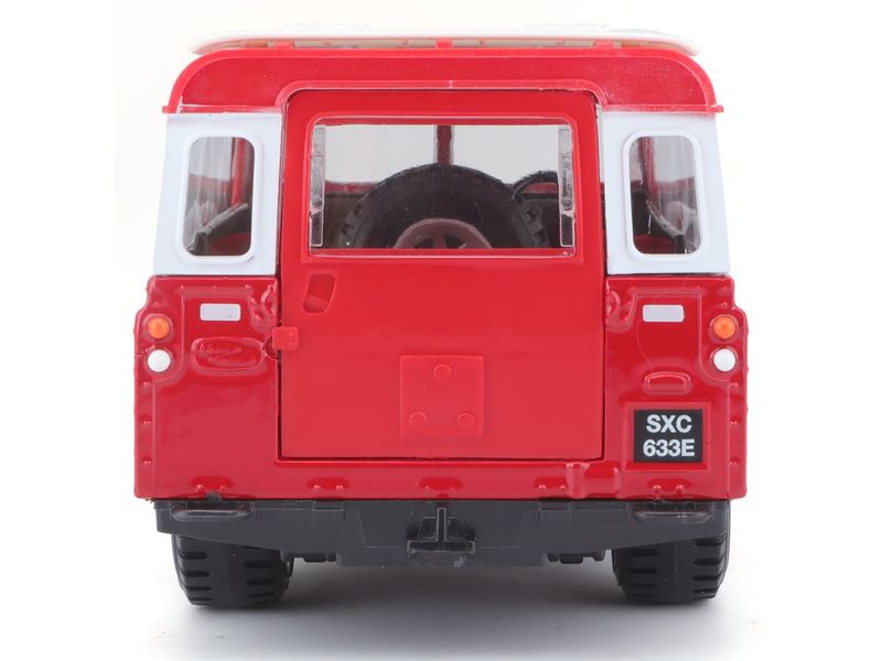 BBurago Land Rover Series II Rot 1:24 Sammlermodell im Massstab 1:24