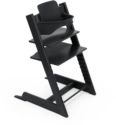 Stokke Tripp Trapp Matstol Bundle inkl. Sittepute, Black/Nordic Grey