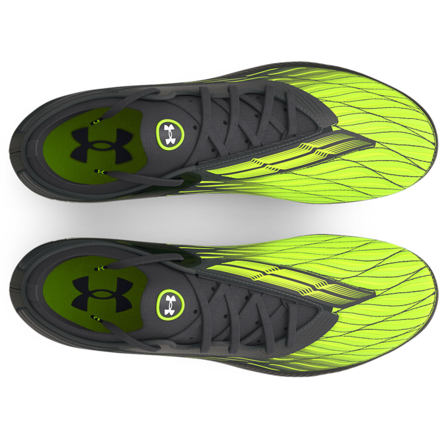 Under Armour Magnetico Elite 4.0 Gras Voetbalschoenen (FG) Zwart Groen