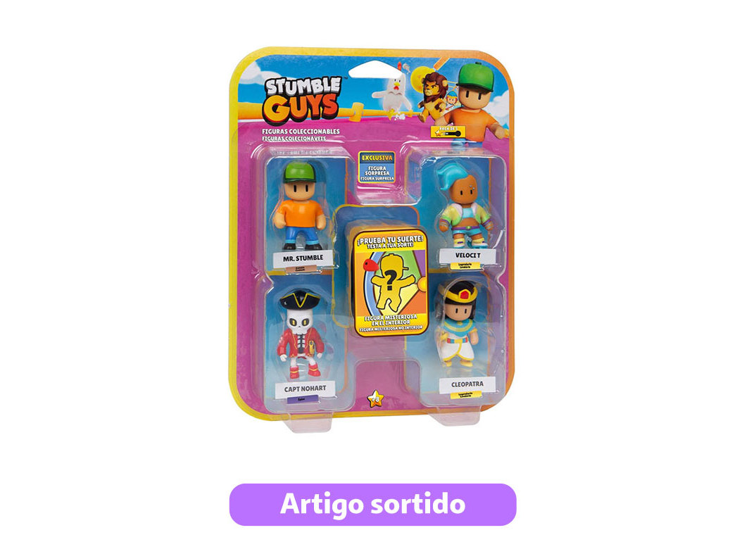 FIGURAS STUMBLE GUYS PACK 5 6CM MODELOS SORTIDOS