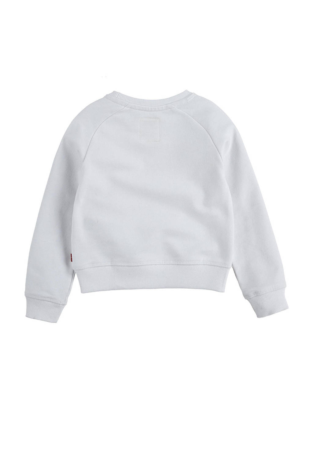 Levi's sweater Key item met logo wit