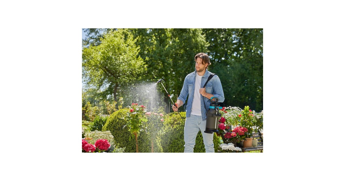 GARDENADrukspuit 5 l Plus  (Grijs/turquoise, 11138-20)