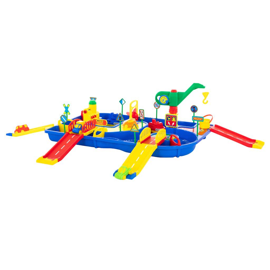 Polesie Wader 9-delige waterspeelset met hellingen, 152x92x35 cm