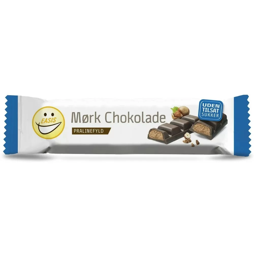 Easis Mørk Chokolade med Praline - 35 g