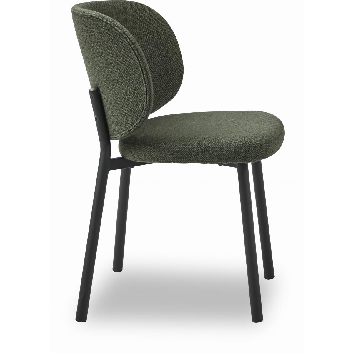 Nordic Home - Milly eetkamerstoel bouclé - groen