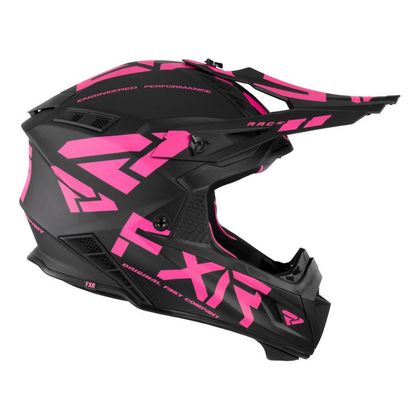 Casque cross FXR HELIUM RACE DIV BLACK/ELEC PINK 2022 - Noir / Rose