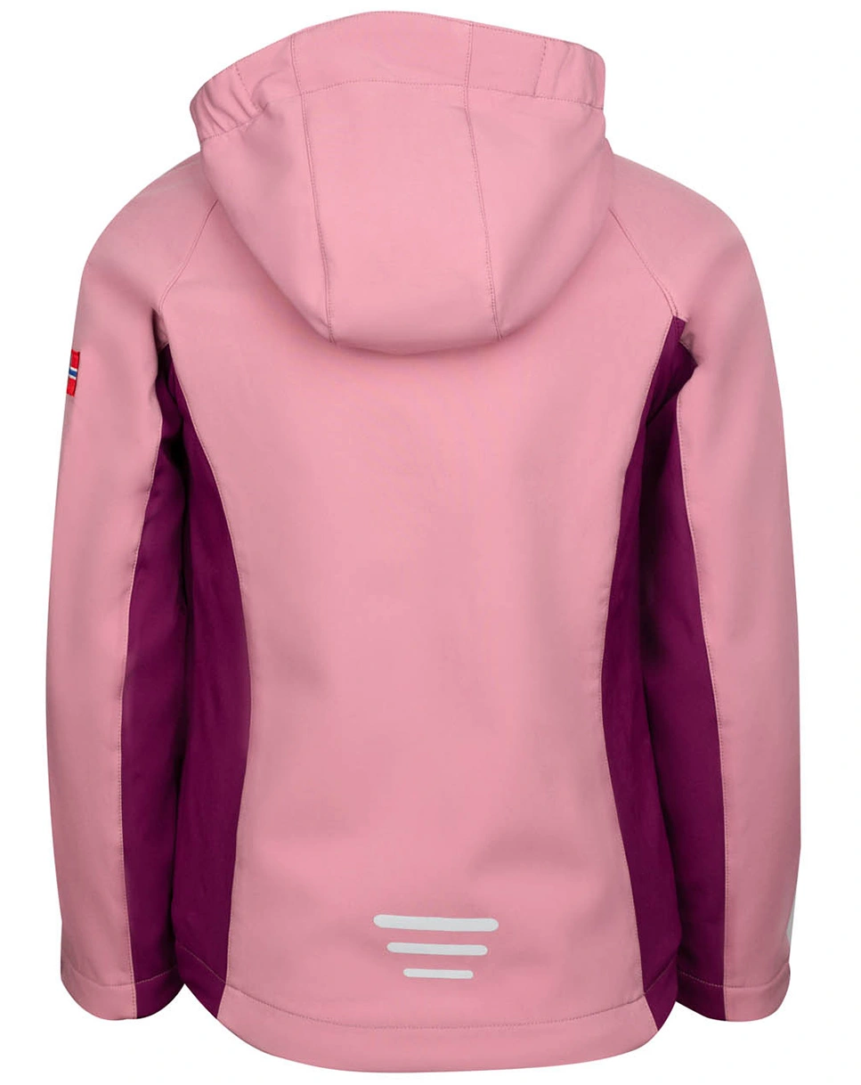 Softshelljacke KRISTIANSAND GIRLS in orchid/mulberry/peach