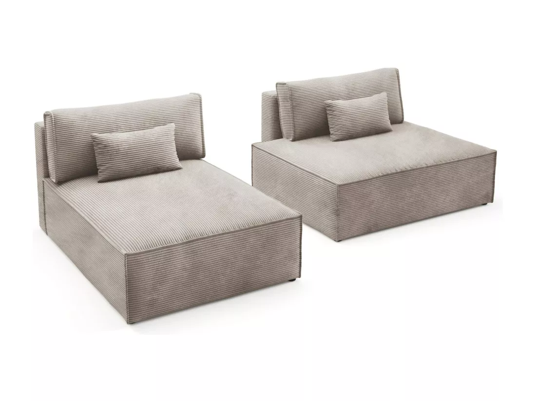 Canapé d'angle modulaire LUCCA Jaune moutarde