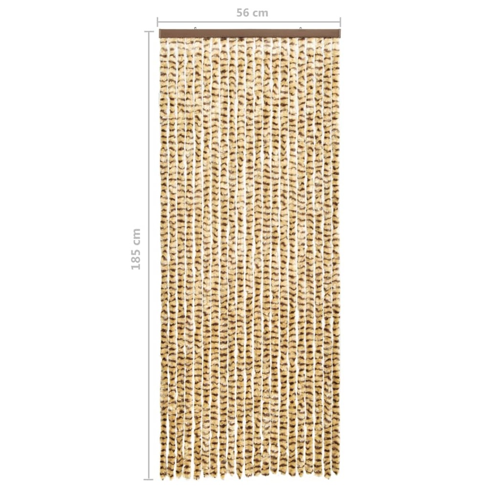 Moustiquaire beige et marron 56x185 cm chenille