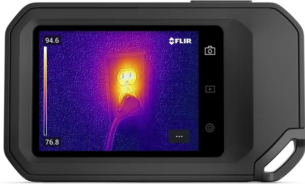 FLIR C3-X - Termisk og visuelt lyskamerakombo - kompakt - 0.012 MP - Wi-Fi - sort