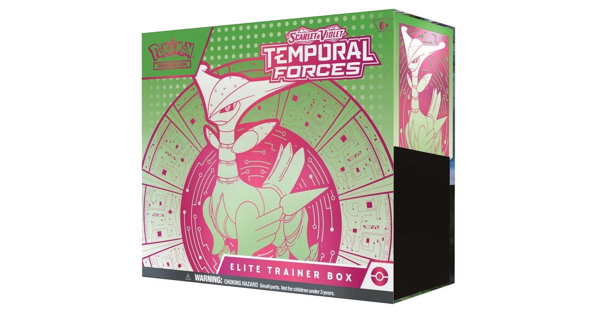 AsmodeePokémon TCG: Scarlet & Violet Temporal Forces Elite Trainer Box Verzamelkaarten  (Engels, Vanaf 2 spelers, Vanaf 6 jaar, assorti)