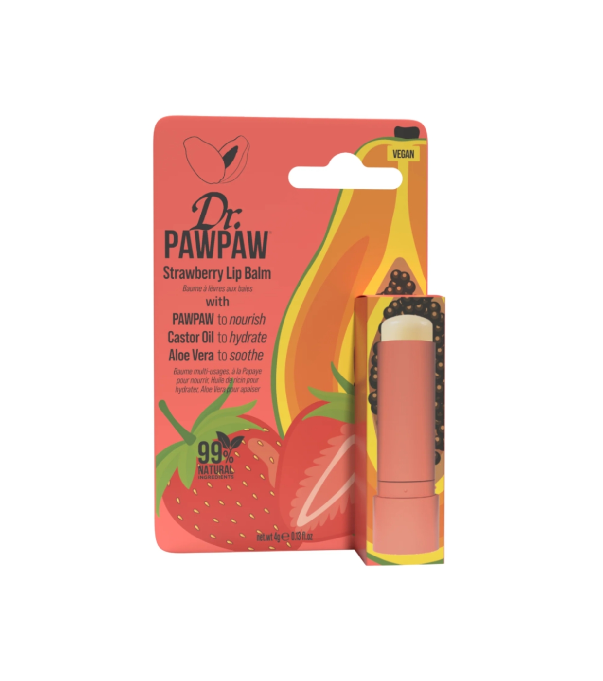 Dr. Paw Paw - Bálsamo Labial em Bastão - Strawberry