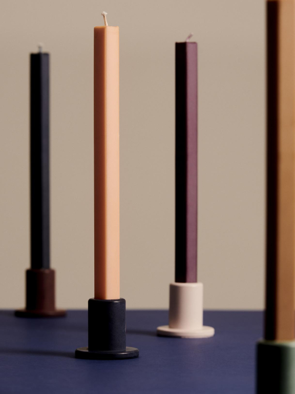 Hay Square kaarsen set van 4 Dark