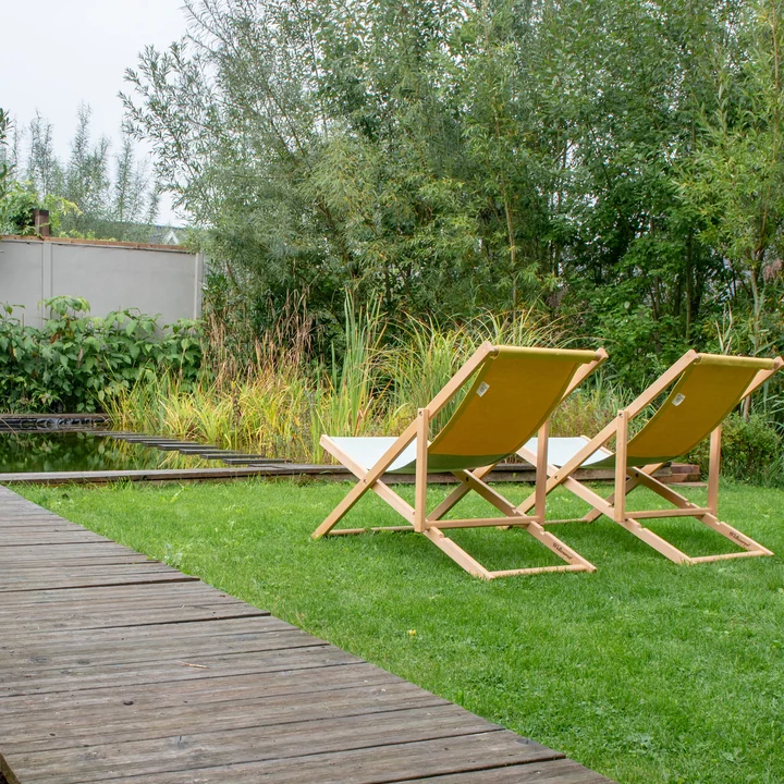 Weltevree - Beach Chair, grün / gelb