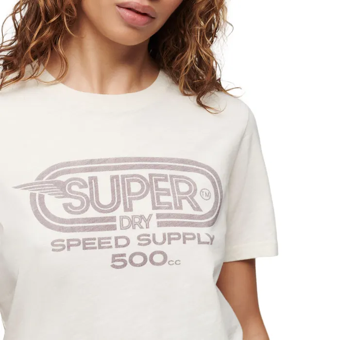Superdry Archive Kiss Print Shirt Dames