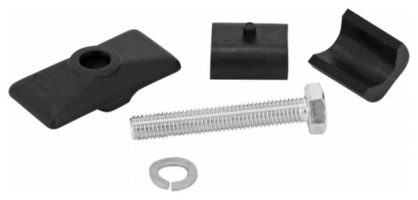 BEQUILLE VELO DOUBLE CENTRALE PLETSCHER NOIRE AVEC 2 PIEDS RABATABLE DU MEME COTE LONGUEUR 320mm