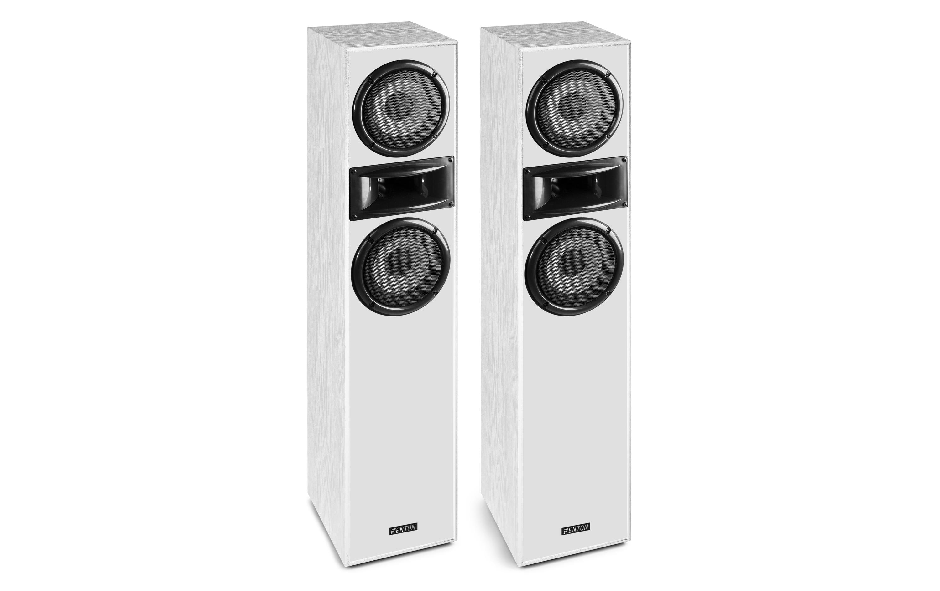 Standlautsprecher Paar SHF700W Weiss<br>Turmlautsprecher, der mit einem hocheffizienten Hornhochtöner ausgestattet ist