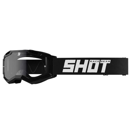 Masque cross Shot ASSAULT 2.0 - SOLID BLACK GLOSSY 2023 - Noir