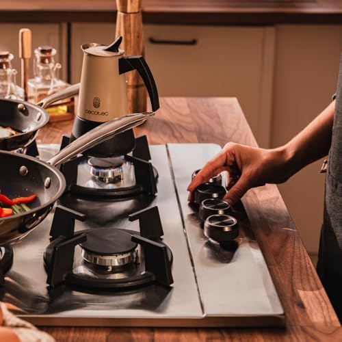 Cecotec Plaque à gaz Bolero Squad G 4200S Glass Black. Plaque à gaz avec 4 feux, finition verre noir, puissance 8000W, grilles individuelles et allumage électrique avec sécurité des vannes. : Cuisine et Maison