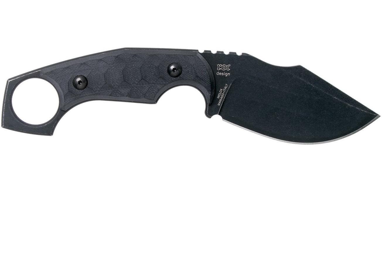 Fox Knives Monkey Thumper FX-633 Black G10 vaststaand mes, Ken Vehikite design