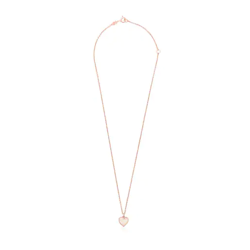 Colar Areia com banho de ouro rosa 18k sobre prata e pérolas.