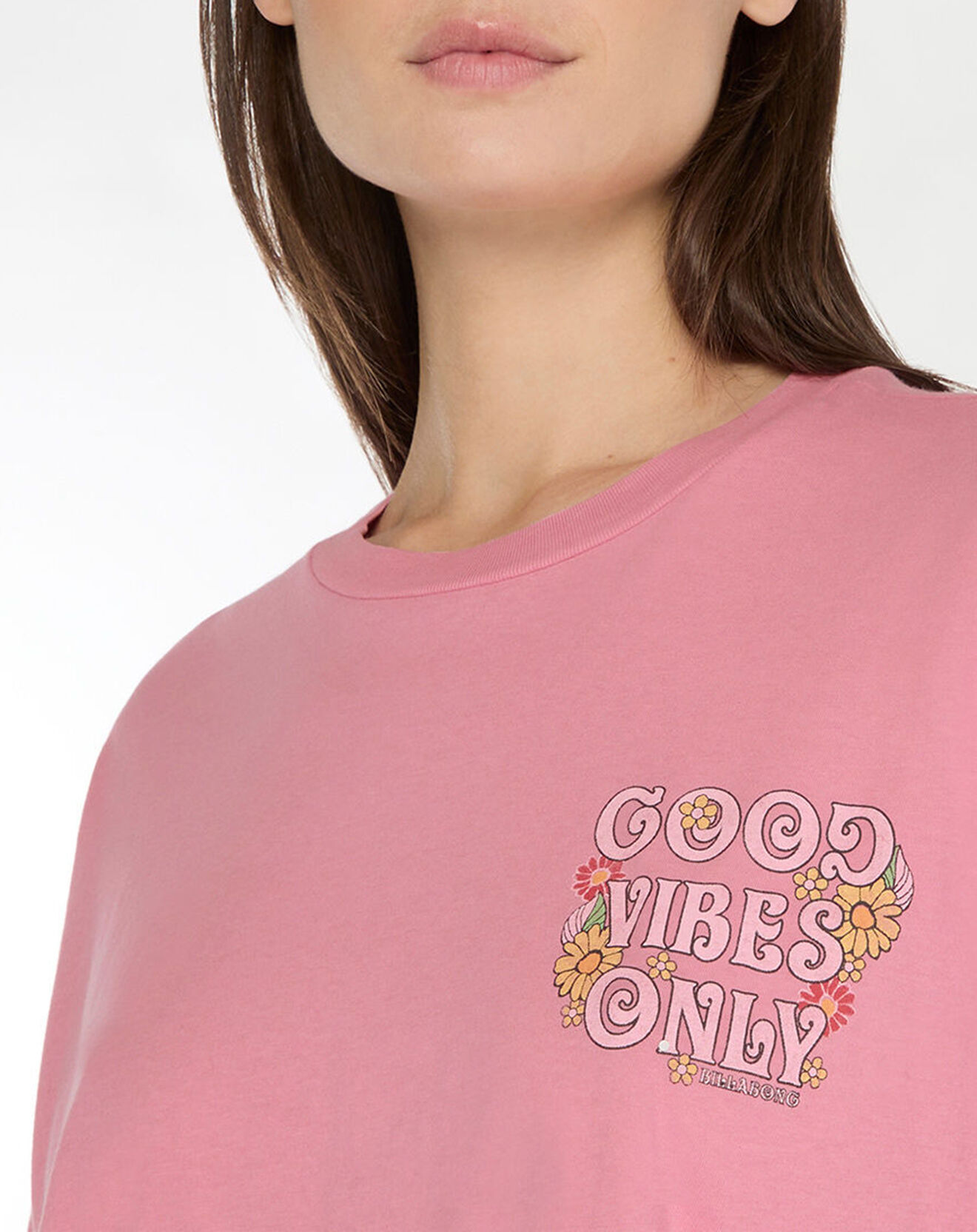 Billabong T-Shirt Crop good vibes rose