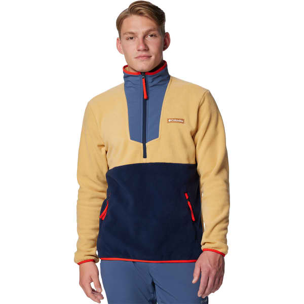 Sweat polaire COLUMBIA SEQUOIA GROVE HALF ZIP FLEECE LIGHT CAMEL/DARK MOUNTAIN/COLLEGIATE NAVY/SPICY