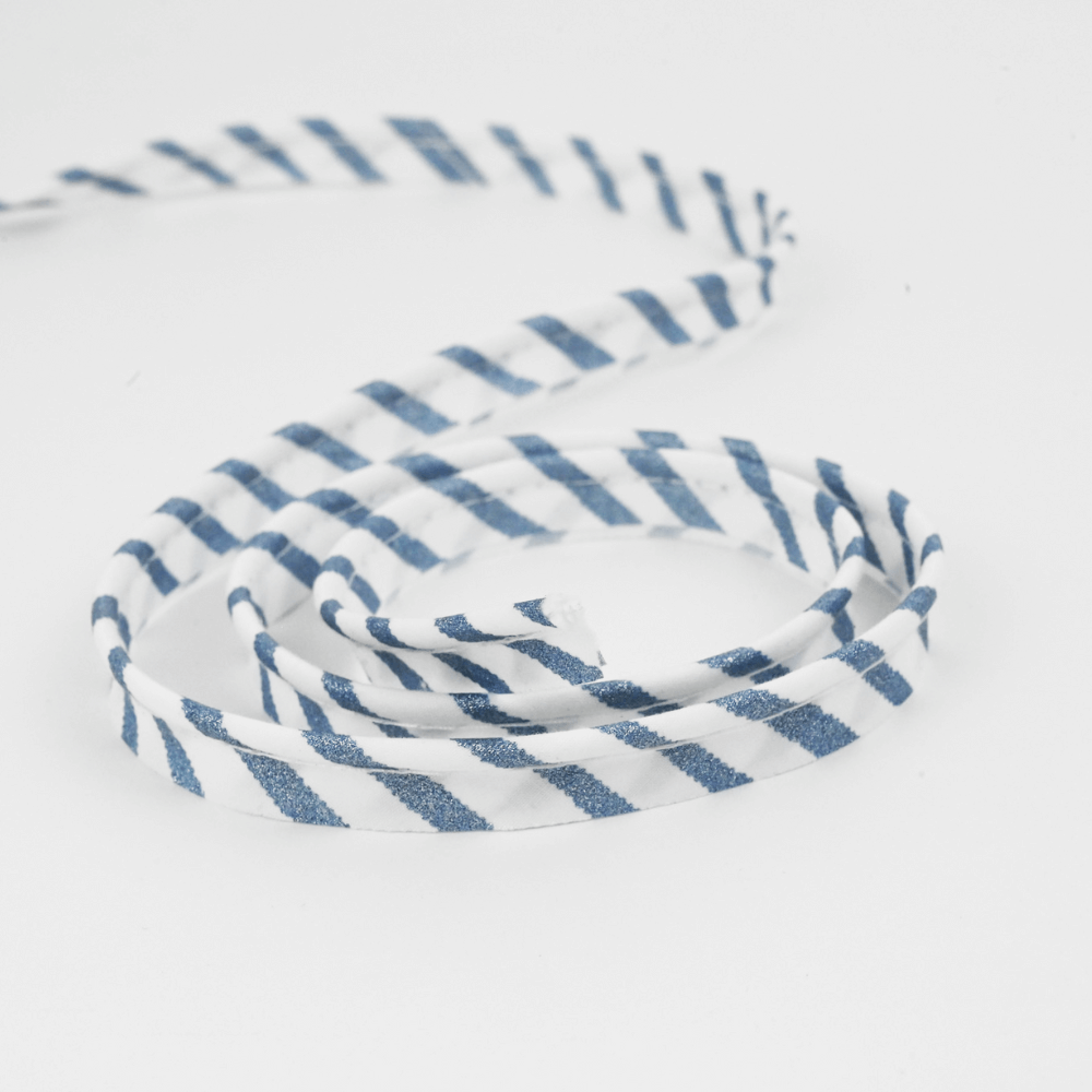 Passepoil Rayé Bleu Blanc