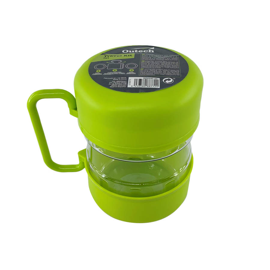 Kit de viagem verde da Outech para cães