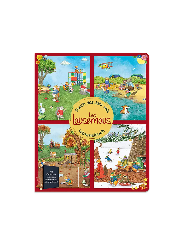 LINGOLI VERLAG  Leo Lausemaus - Wimmelbuch durchs Jahr Mit Entdeckerkläppchen für noch mehr Wimmelfreude!  keine Farbe