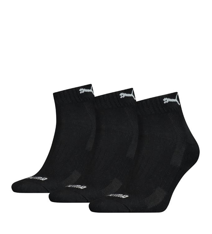 PUMA Cushioned Quarter 3P Unisex Sokken